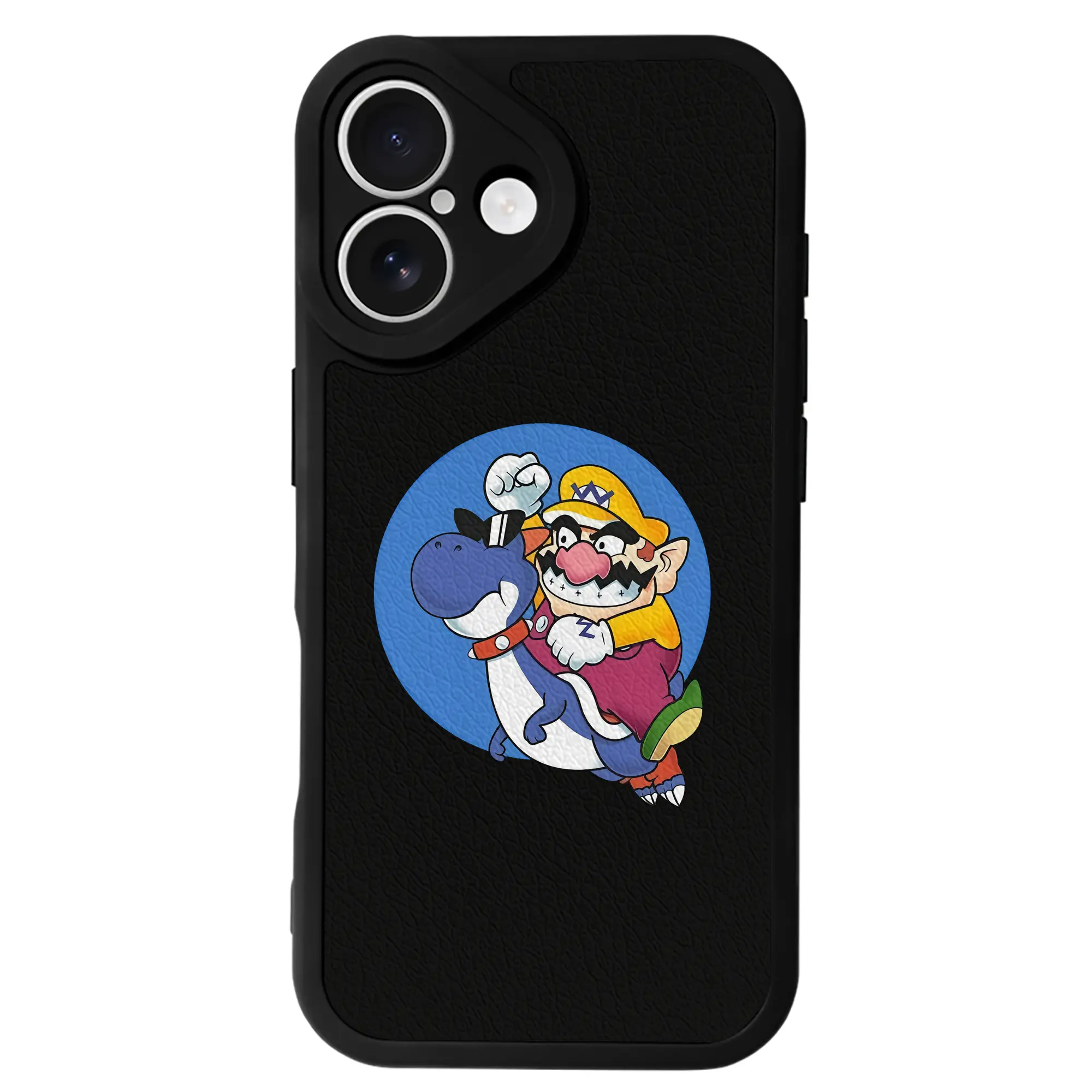 マリオ グッズ ワリオ - IPhone 16シリーズ対応 ・ シリコンスマホケース ・ レザー調 ・ 高精度フィット ・ 耐衝撃 ・ ワイヤレス充電対応 ・ 精密カット